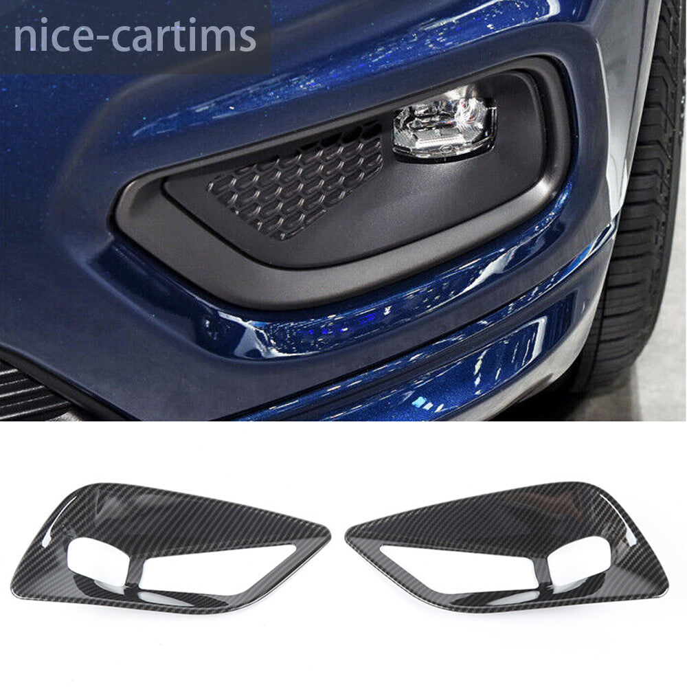 for Jeep Cherokee 2019+ Front Fog Light Lamp Decorative Cover ABS Carbon Fiber¡Á2