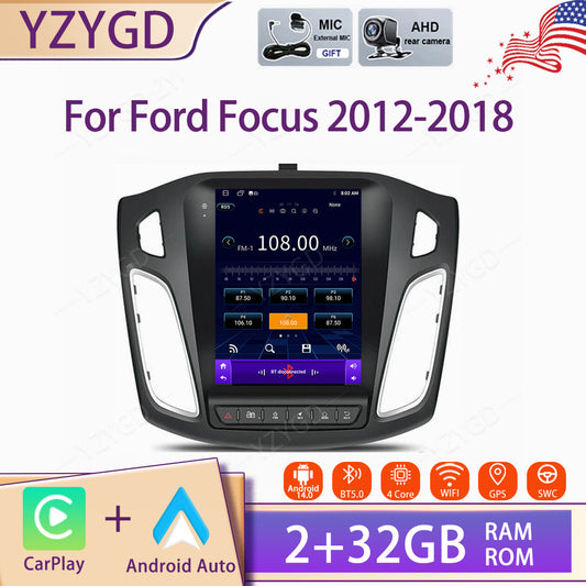9.7 CarPlay Android Car Radio GPS Navi for Ford Focus 2012-2018 Stereo Screen
