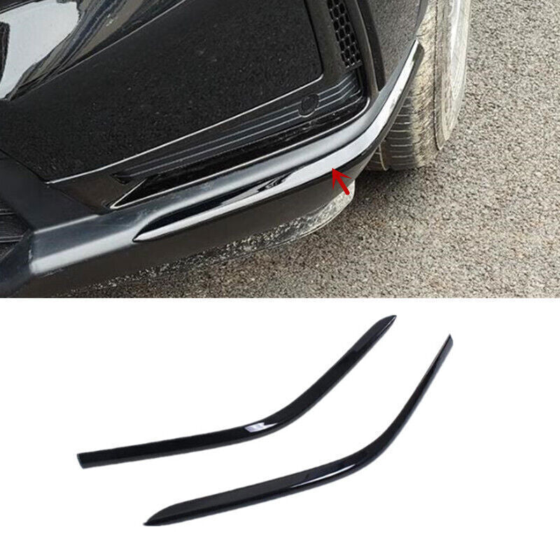2P Gloss Black Look Front Bumper Corner Protector Cover for Honda CR-V CRV 23-24
