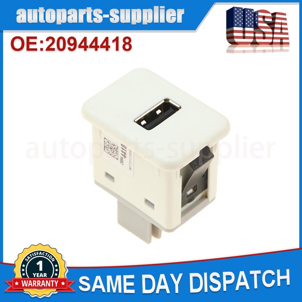 20944418 White USB Port Socket for Chevrolet for Saturn , for Cadillac for GMC , for Buick