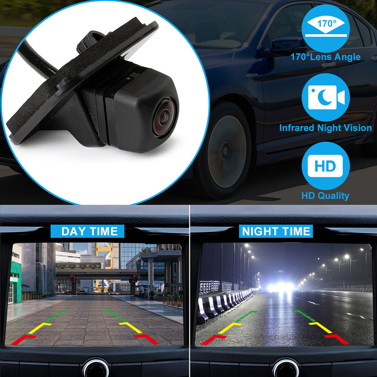 Rearview backup parking camera 39530-T2A-A31 suitable for Honda Accord 2.4L 2016 and 2017