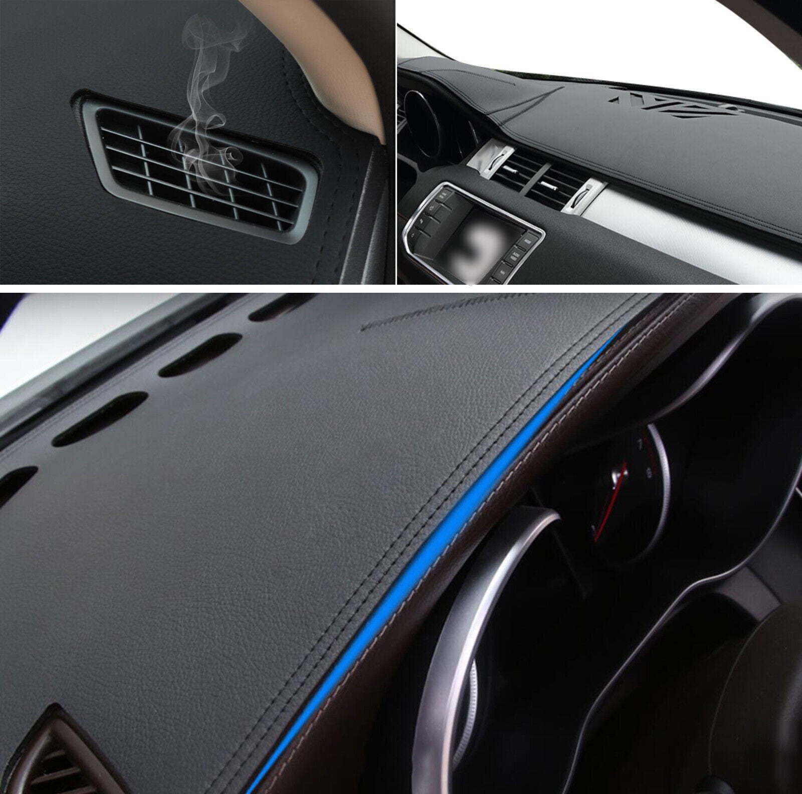 PU leather Dashboard Dash Mat Non-slip DashMat Pad For M- for Benz S-Class 2021-2024