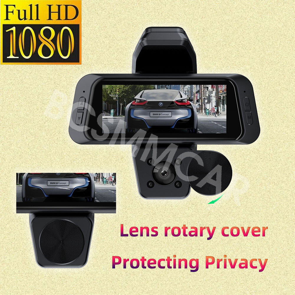 3 Lens WIFI Car Rear View Dash Cam Front/Inside/Rear Video Recorder Night Vision