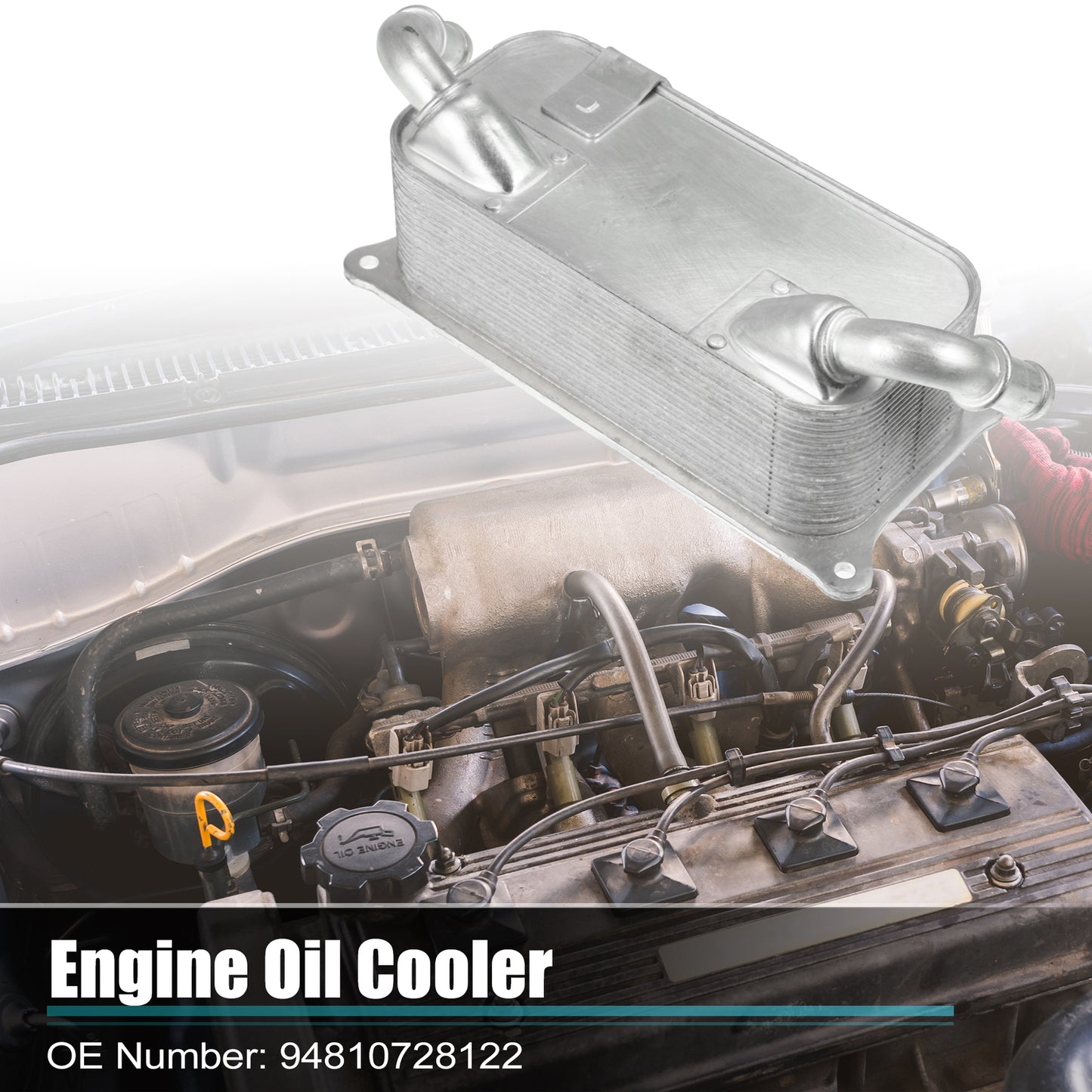 Automotive engine oil cooler housing assembly for Porsche for Cayenne for Panamera 94810728122