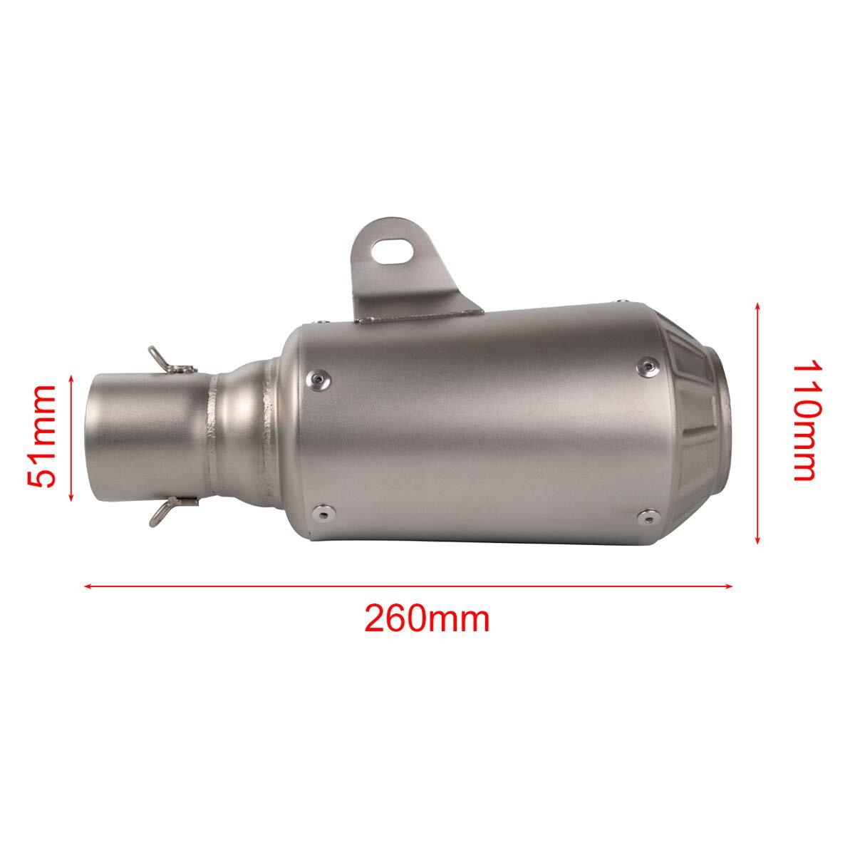 38-51mm Universal Motorcycle Short Exhaust Muffler Pipe Slip On DB Killer US