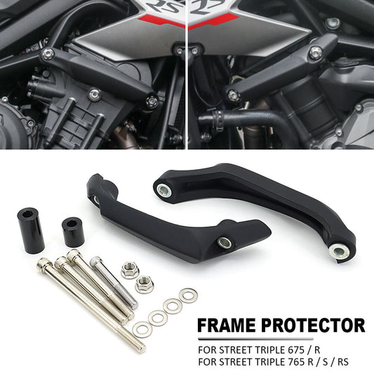 Engine Guard Crash Frame Slider Falling Protector For Street Triple 765 R S RS