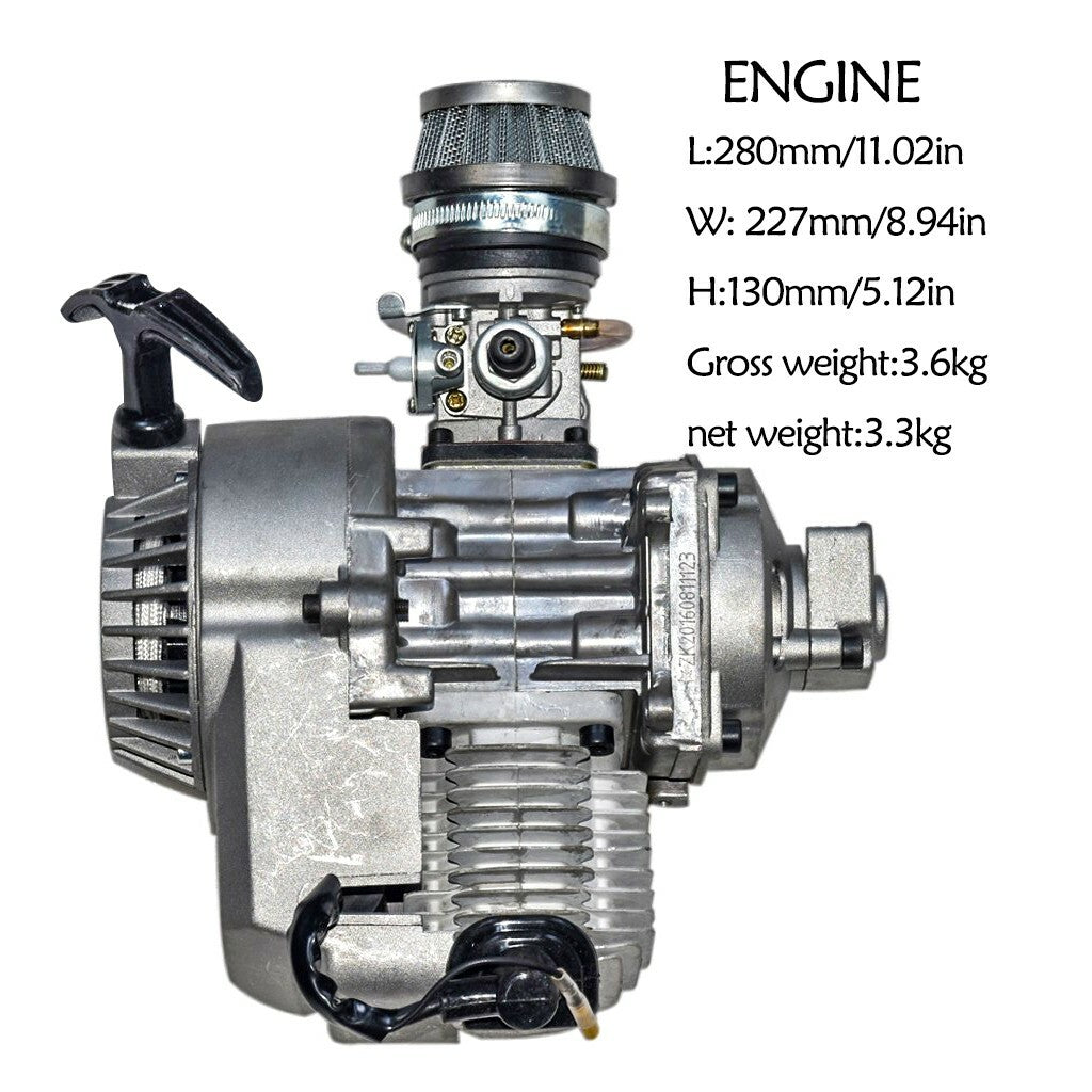 49cc 2-stroke engine + electric start motorcycle pocket off-road bicycle shredder all-terrain vehicle