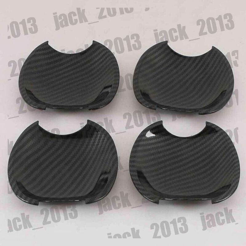 Accessories Carbon Fibre Door Handle Base Bowl Covers For 2012-2014 for Toyota for Camry