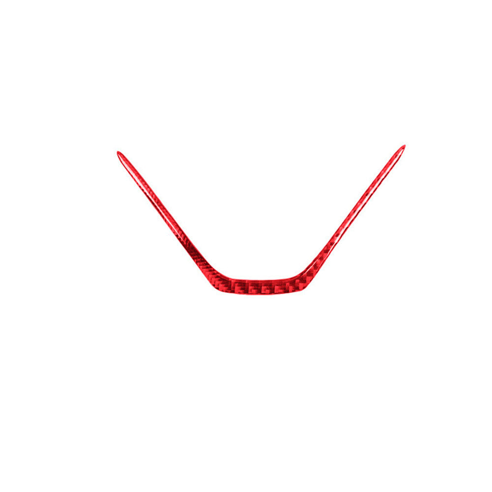 Red Carbon Fiber Steering Wheel Chin Cover Trim for Honda CRV CR-V 2012-2016