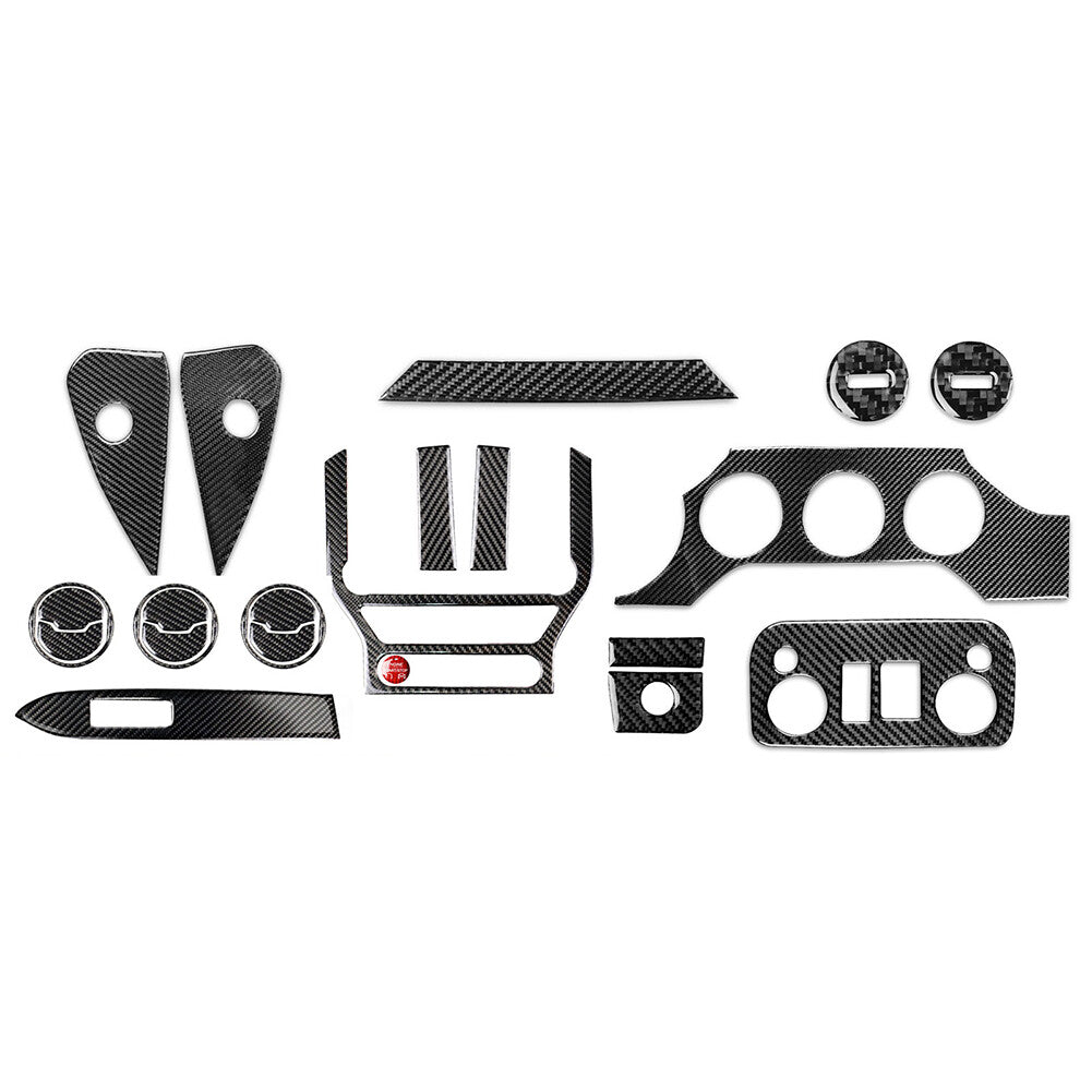 Interior Center Console Dashboard Decoration Kit Cover for Ford for Mustang 2015 UP