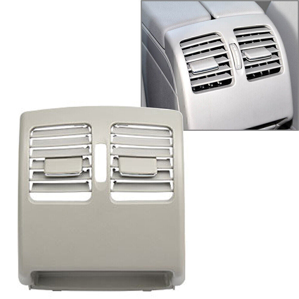 Grey Rear Center Console Fresh Air Outlet Vent Grille Cover for Benz W204 W207