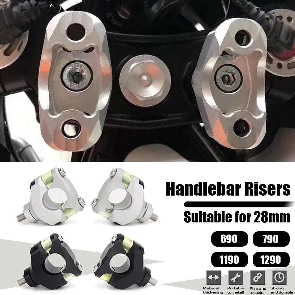 Handlebar Riser 28MM Clamp Extend Adapter For 690 Duke 790 ADV 1290 Super ADV