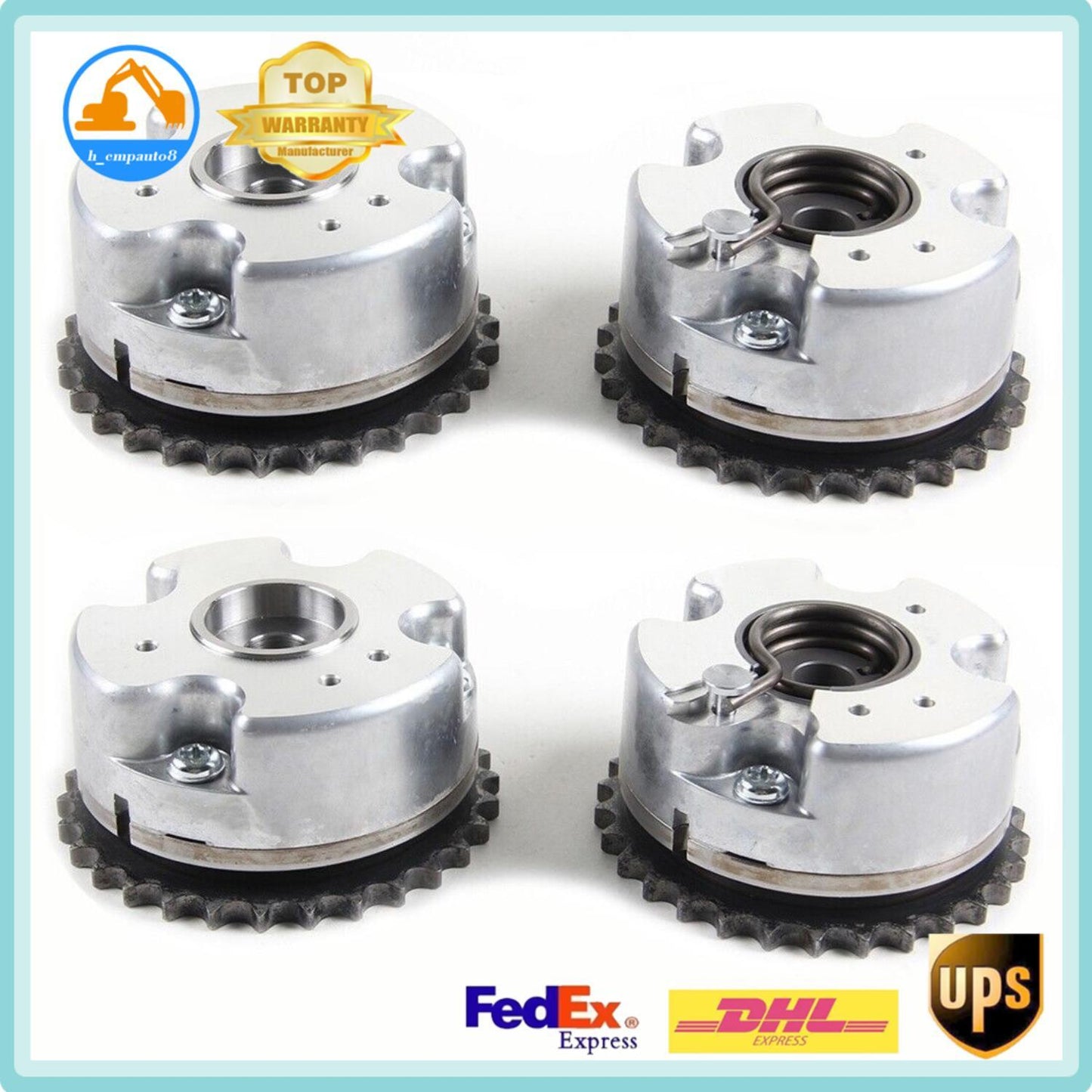 Fits for AUDI A6 CAJA CCAA CALB 06E109083M 06E109084M 4pcs Camshaft Timing Adjuster