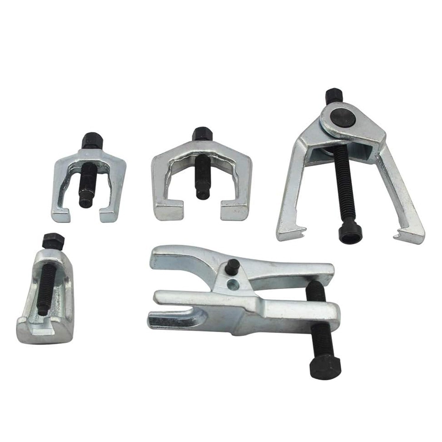 5-Piece Ball Joint Separator Pitman Arm Puller | Tie Bar End Tool Kit for Front Ends