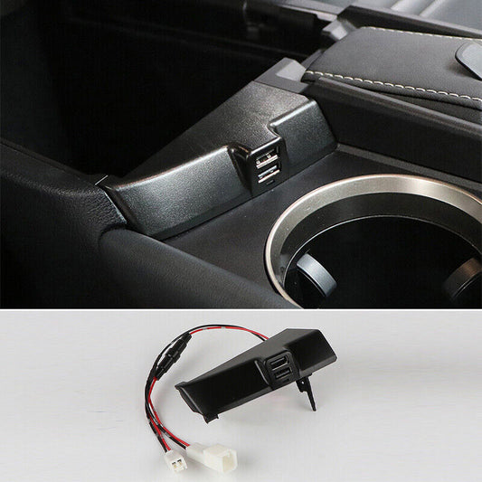 for Lexus NX200t 300 300h 2015-2021 Black Central Console USB Car Charger Trim