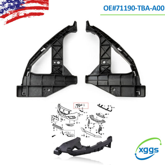 2x Front Hold Mount Retainer For 2016-2021 for Honda for CIVIC Sedan Headlight Brackets