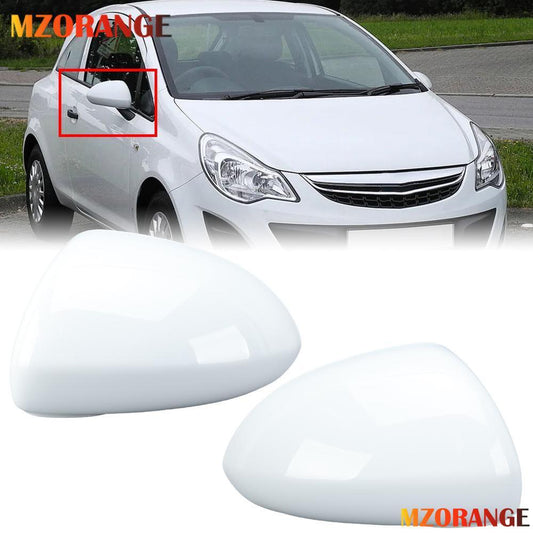 2¡Á F¨¹r for Vauxhall for Opel for Corsa D 06-14 Au?enspiegel Spiegelkappen Spiegel Abdeckung