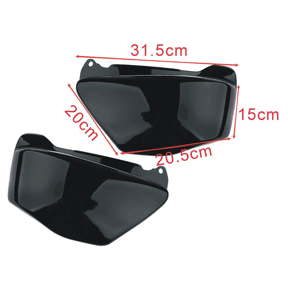 2 Battery Fence Side Covers for Honda Magna VF750 VF750C 1994-2004 Black