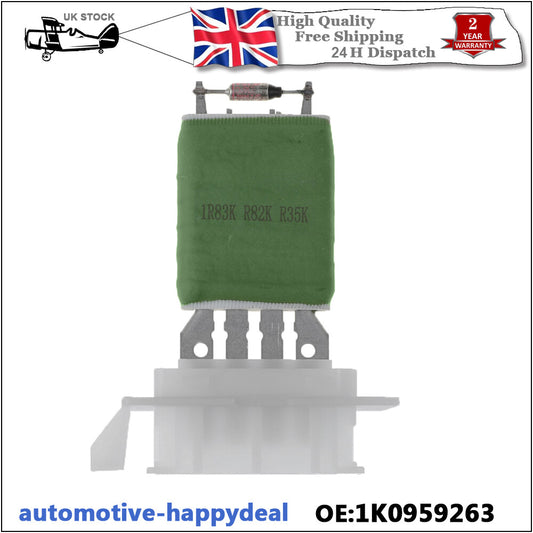 HEATER BLOWER MOTOR FAN RESISTOR for VW / for AUDI / for SKODA / for SEAT MODELS 1K0959263A