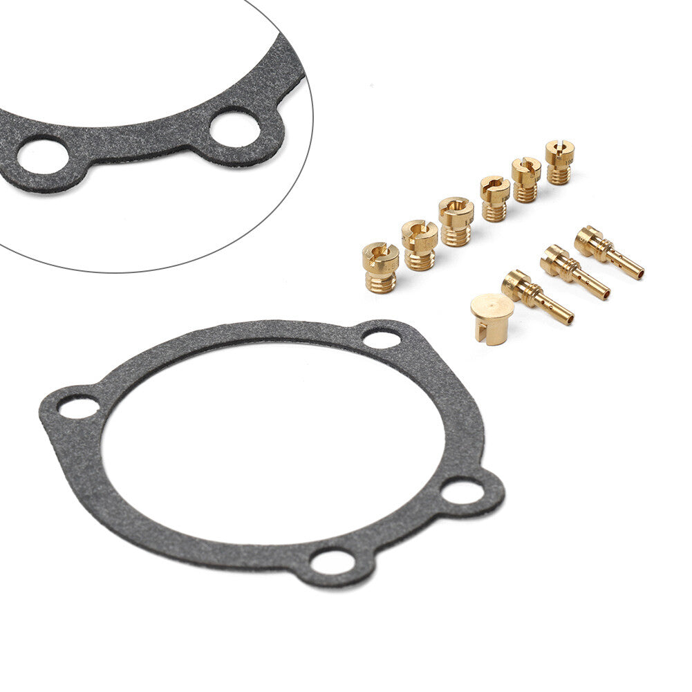 Jet Kit Main Jet Pilot Jet Gasket for Harley-Davidson CV40 Keihin Carb