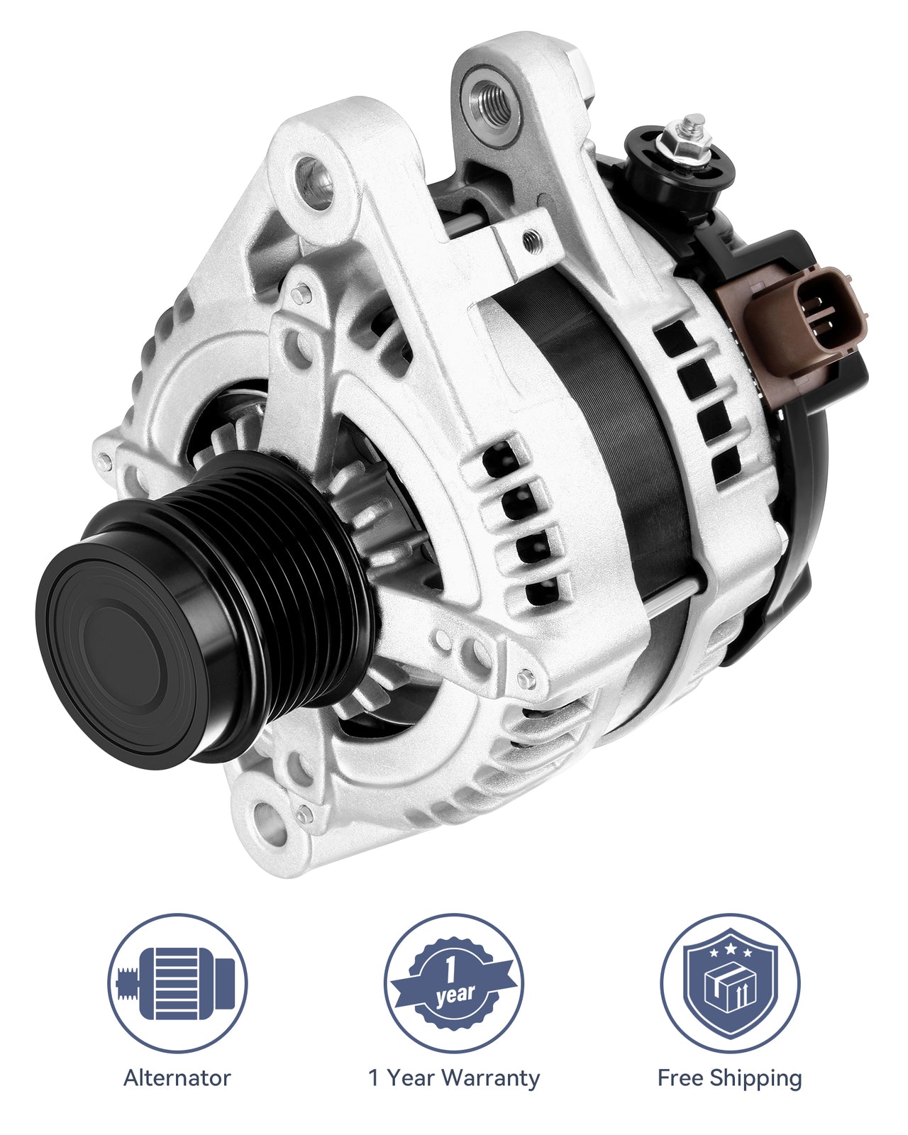 Silver Alternator 104210-2070 Fit for 2007-2016 for Toyota for Camry XLE Sedan 3.5L V6