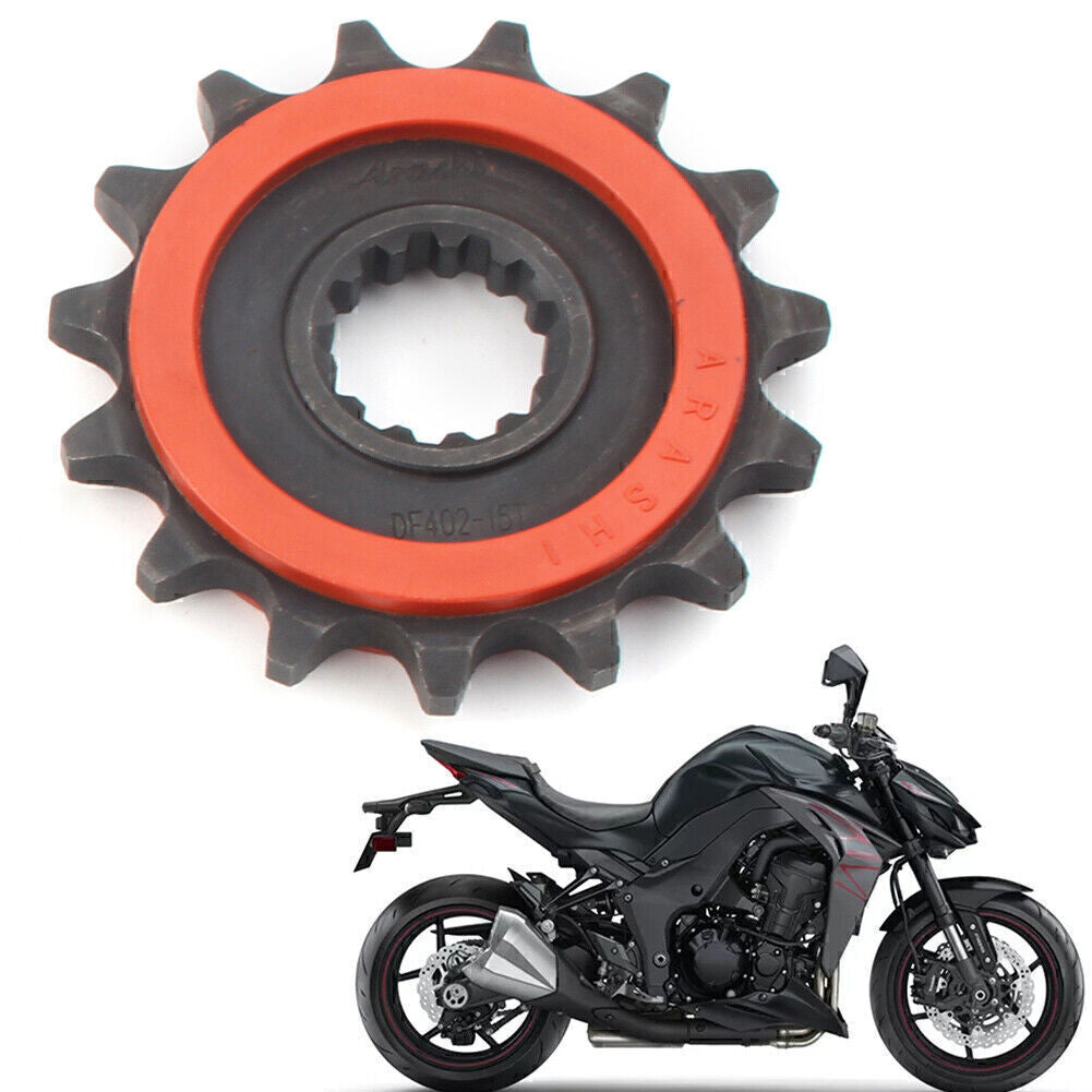 for Kawasaki Z1000 2014 2015 2016 Rubber Cushioned 15T Front Sprocket