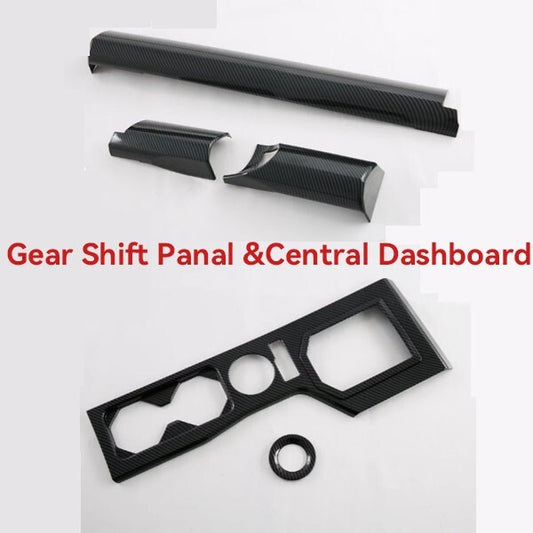 2Set for Mitsubishi Triton MV Gear Shift Panal Trims Central Dashboard Accessory