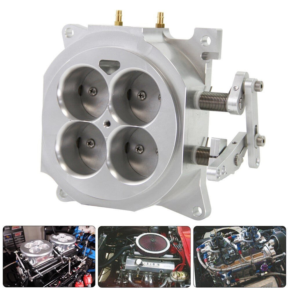 CNC Billet 1000CFM 4150 Flange Carburetor Throttle Body 1.75 Core 4 Barrel SL