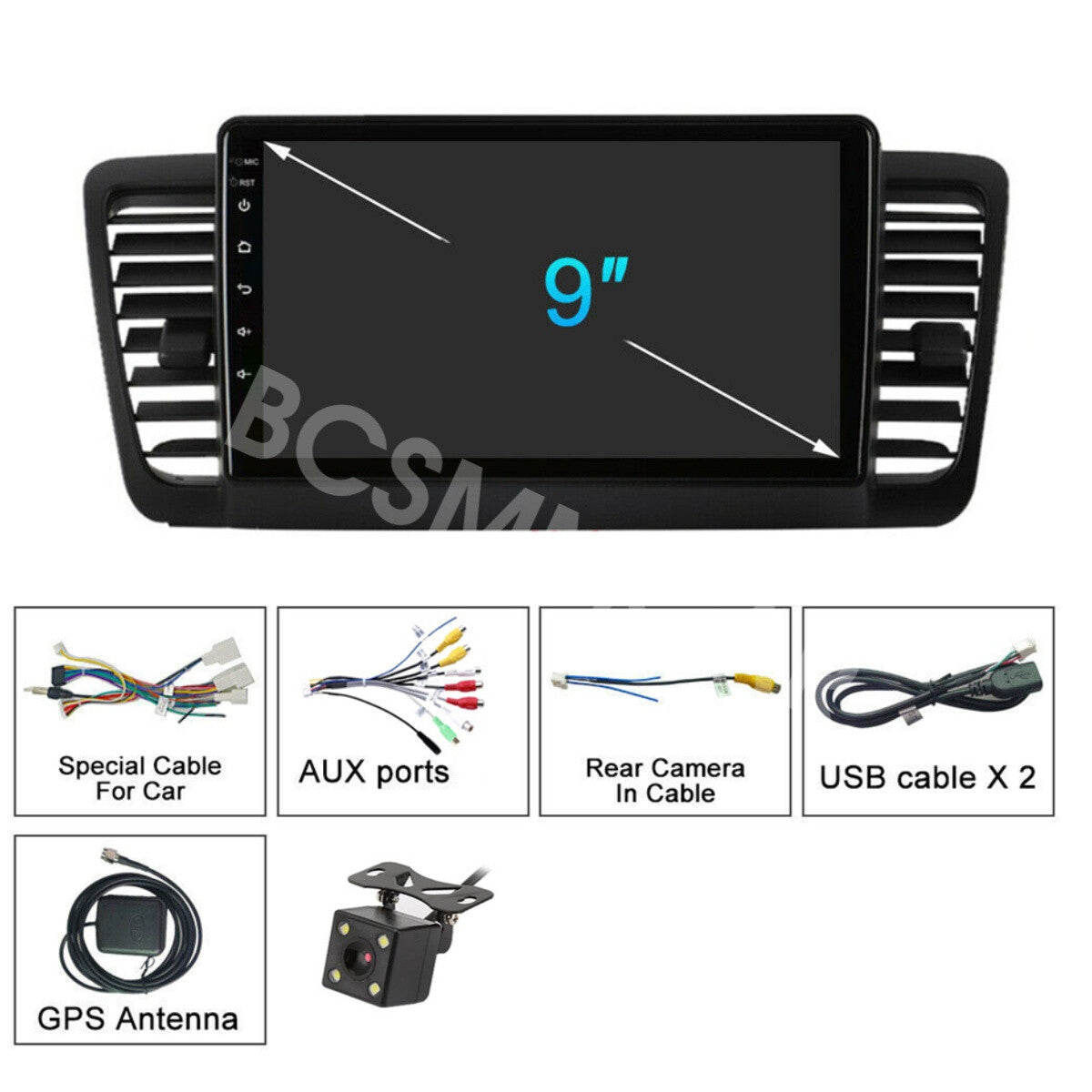 Fit for Subaru Outback Legacy 2003-2009 Car Radio GPS For Apple CarPlay Camera