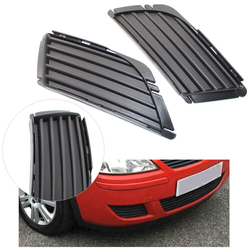 Front Bumper Fog Grille Left Right Set Fit for Vauxhall for Corsa C 2003-2006 2PCS