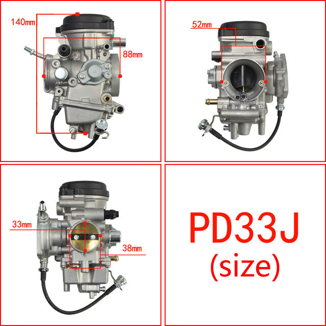 Motorcycle PD33J 33mm for YAMAHA KODIAK YFM450 4x4 2003-2005 BRUIN 350 2WD Carb