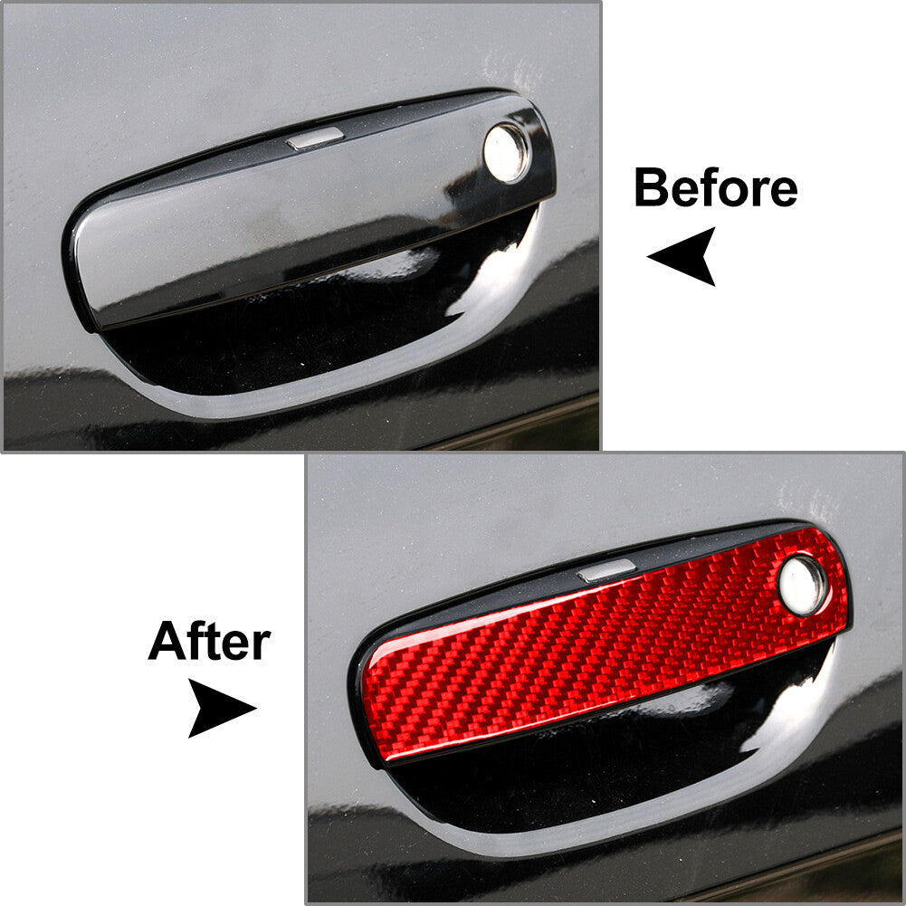Carbon Fiber Exterior Door Handle Cover Trim for Dodge for Challenger 2012-2024 21