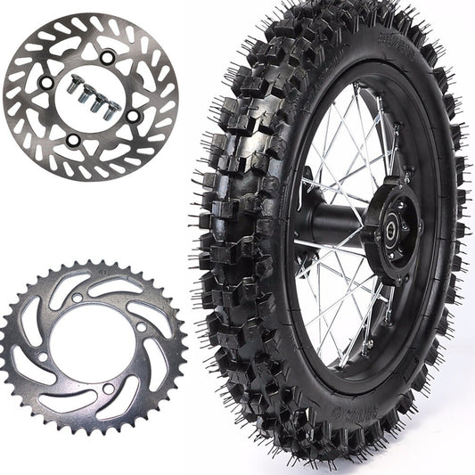 3.00-12 80/100-12 Rear Wheel Tyre Rim for Dirt Bike Thumpstar 70cc 110cc 125cc