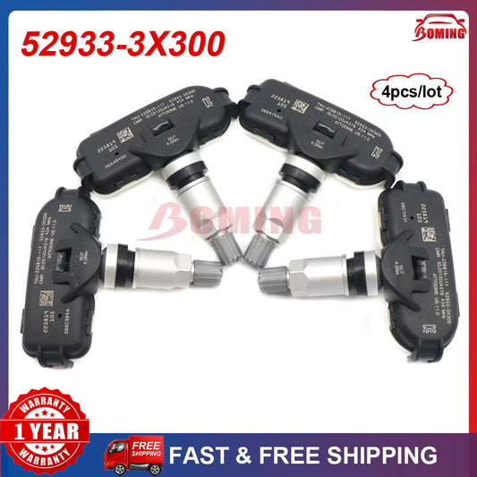4PCS TPMS Tire Pressure Sensor 434MHz for Hyundai for Elantra HD MD 52933-3X300