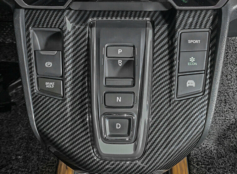 Inner Gear Shift Panel Decoration Cover Trim for Honda CRV 2017-22 Carbon Fiber