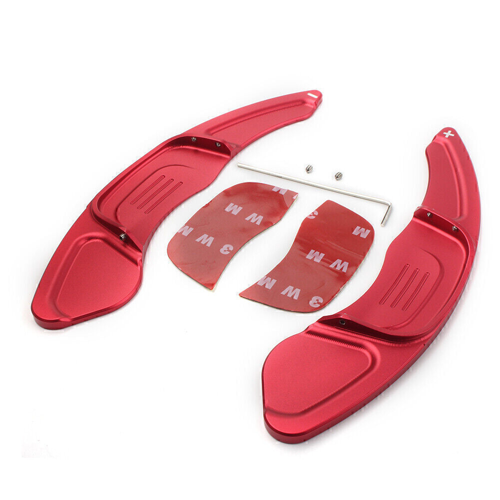 Car Steering Wheel Paddle Shifters Extension Fit for VW for GOLF 7 2015-GTI R MK7 Red