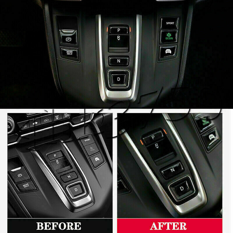 8P Gear Shift Panel Button Protective Stickers Trim for Honda CR-V CRV 2017-2022