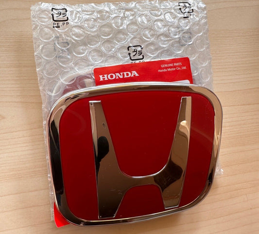 1 piece E00 FN2 European for Honda for Civic R-type red badge front grille Accord CRV suitable for H logo