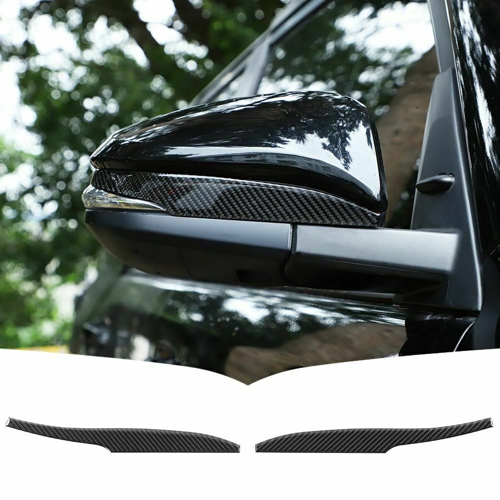 Carbon Fiber Rear View Mirror Molding Cover Trim Fits 4Runner 2010-2021