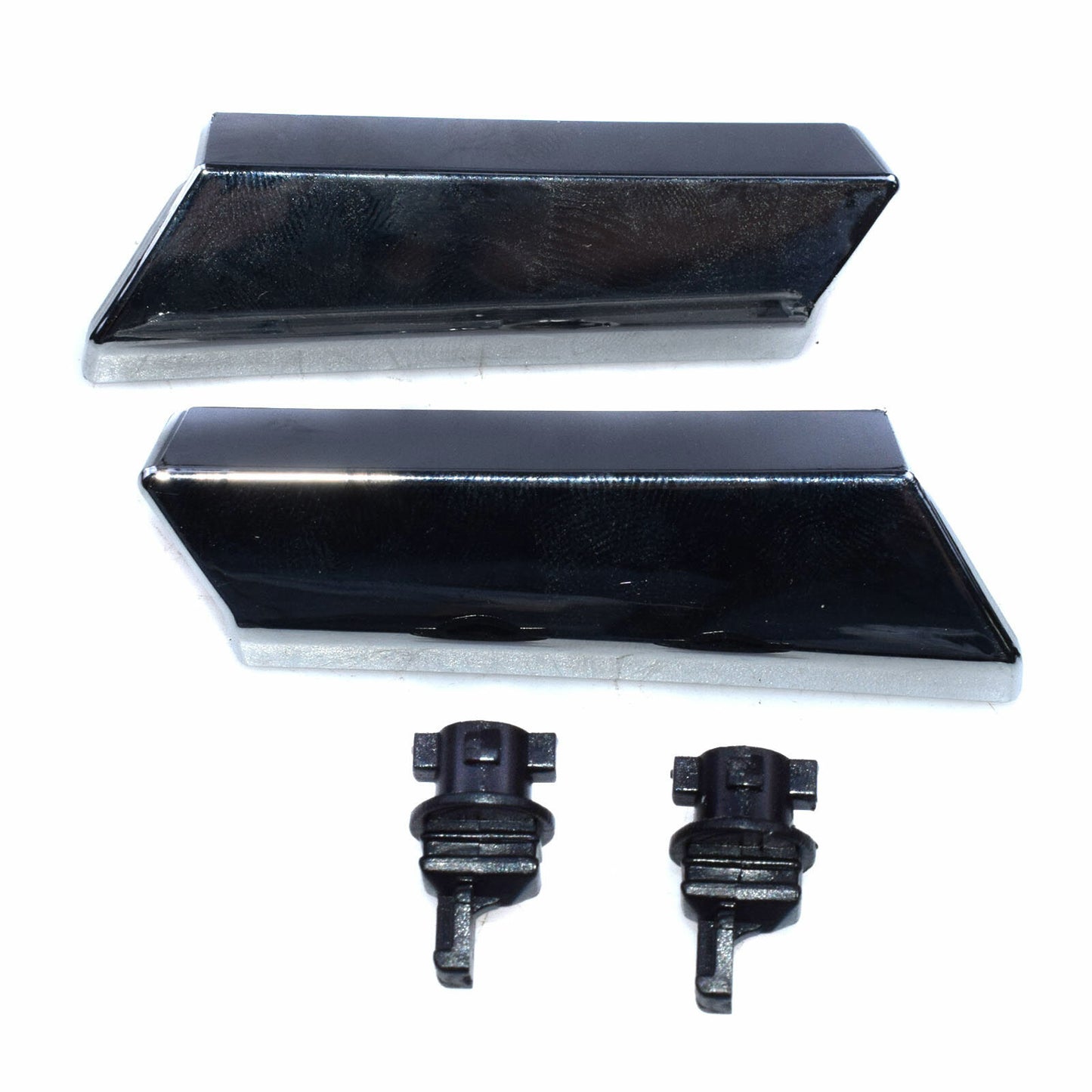 Pair Headlight Washer Nozzle Cover Chrome Clips For 2006-11 for LEXUS GS350 GS430
