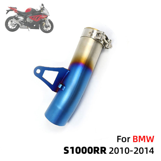 for BMW S1000RR 2010-2014 Motorcycle Exhaust Middle Link Pipe Connection Pipe