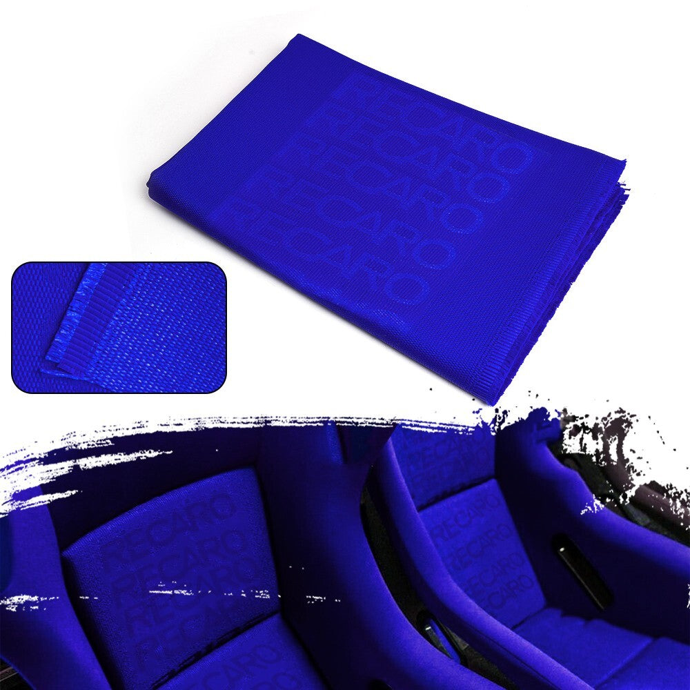 Blue 2M¡Á1.6M JDM Recaro Fabric Cloth For Car for Seat Panel Armrest Decoration DIY