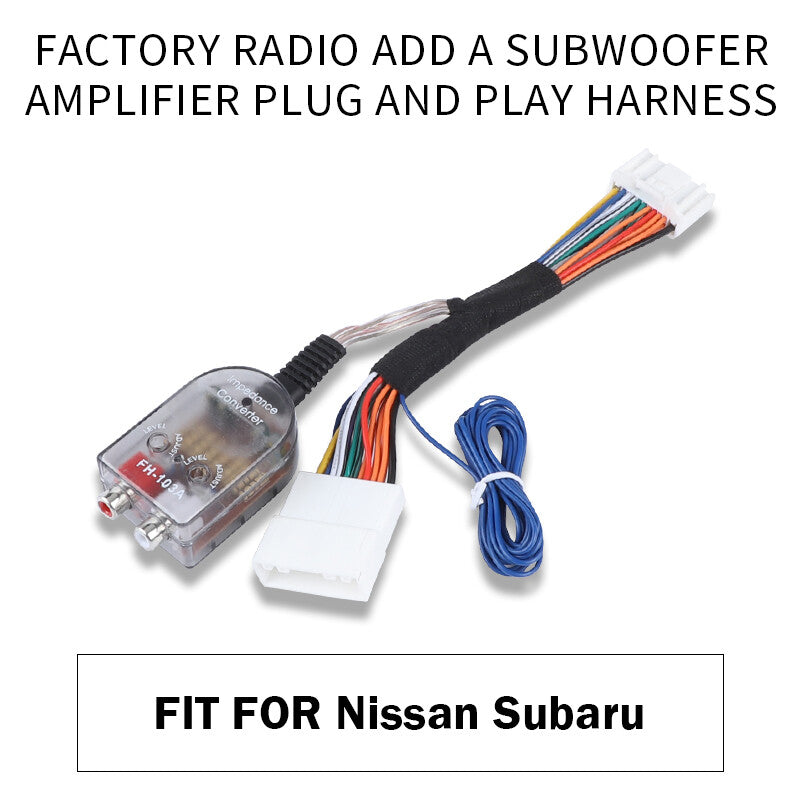 Factory Radio Add A Subwoofer Amplifier Plug Play Harness Fits for Nissan for Subaru