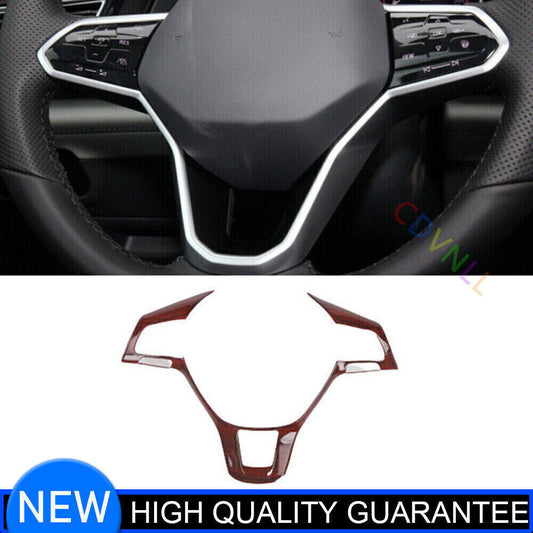 for VW Teramont Atlas 2021-2023 Wood Grain Interior Cover Steering Wheel Trim 1X