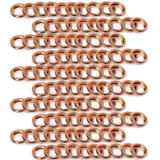 100Pcs Metal Oil Drain Plug Crush Washer Gasket for Nissan for Infiniti 11026-JA00A