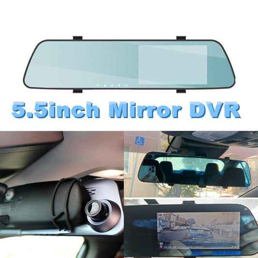 Car Rearview Mirror Video Recorder Camcorder Dash Camera Dual Len Registrator