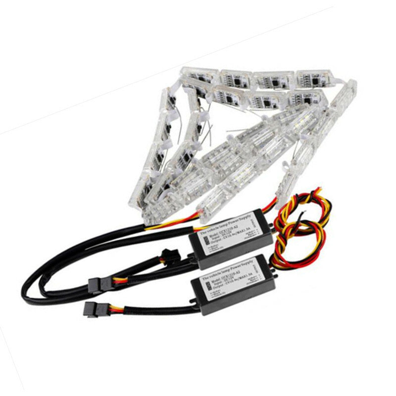 Telescopic Switchback LED DRL Strip Sequential Light Sequential Signal Headlight