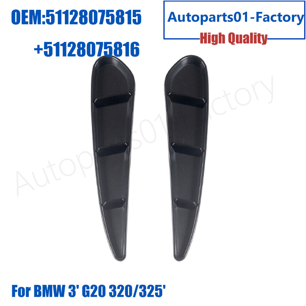 1 Pair Rear Lower LeftRight Bumper Outer Trim Grille for BMW 3' G20 320/325'