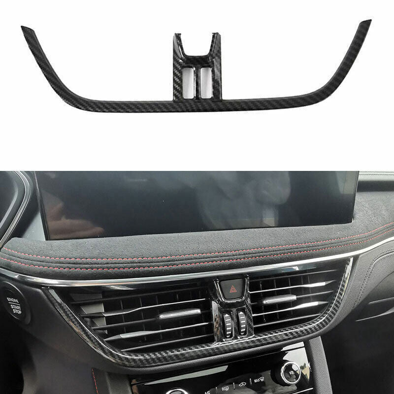 Fit for Ford Escape Kuga 20-2022 Carbon Look Console Air Outlet Vent Cover Trim