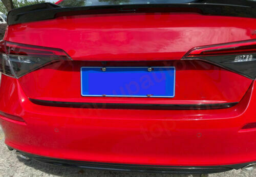 for Honda for Civic 11Th 2022-2023 Carbon ABS Car Rear Tailgate Trunk Lid Cover Trim